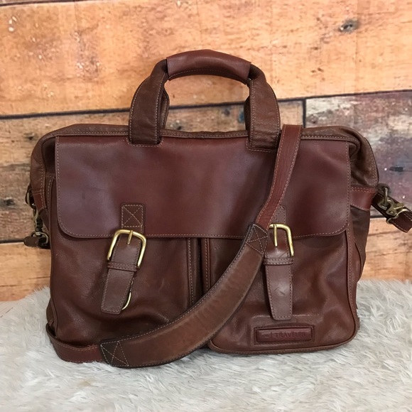 ll bean leather briefcase